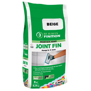 Mortier pour joint fin - Beige - 2,5 kg