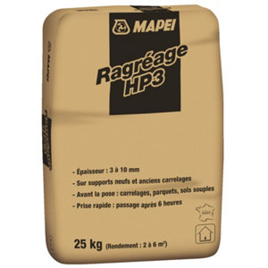 Ragréage HP3 intérieur autolissant 25 kg