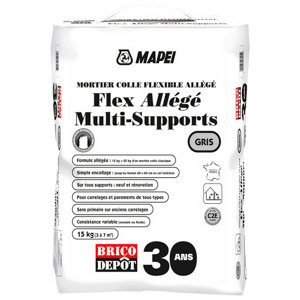 Mortier flex allégé multi-supports C2E