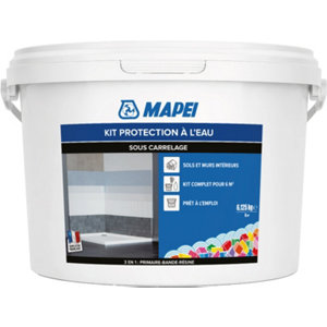 Kit protection à l’eau sous carrelage sol et mur intérieur prêt à l’emploi 6 m²