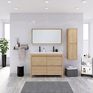 Mitigeur lavabo "Ayaz" noir - H. 16,5 cm