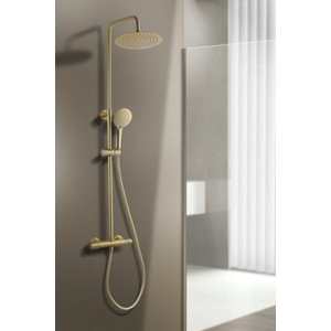 Colonne thermostatique dorée "Oyace"