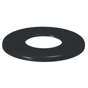 Rosace émaillée noire - Diamètre : 80 mm