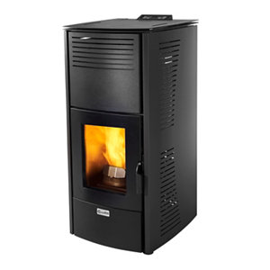 Poêle à granulés télécommandé "Canadianidro17" - 17,14 KW noir - L. 52,1 cm x H. 111,1cm