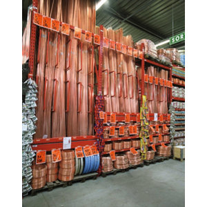 Tube et raccord cuivre recuit type couronne 12/14 de 5 m