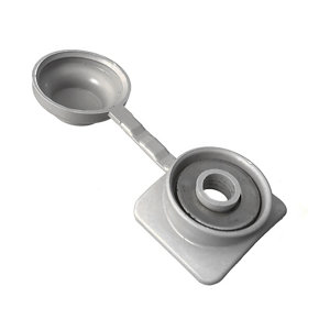 Kit 10 fixations pour plaque pvc ondulée gris