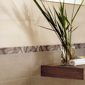 Listel "Cemento" taupe - l. 5 x L. 40 cm