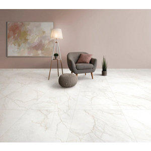 Carrelage de sol intérieur TEMPIO 60 x 120 cm grès cérame ivoire