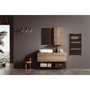 Sèche serviette Barone noir 500 W