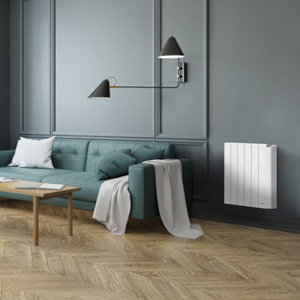 Radiateur 1500 W en aluminium, programmable ELECTRA - 80x58x9 cm