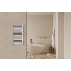 Sèche-serviette électrique compact 500 W blanc