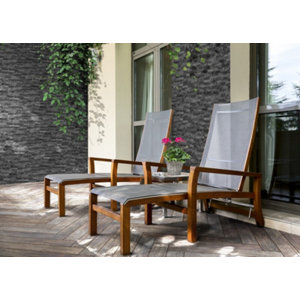 Plaquette parement "Alpes anthracite" 16 x 40 cm. Ep. 13,5 mm