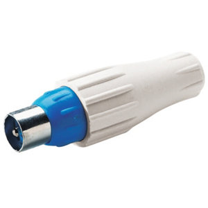 Fiche TV femelle à installer sur câble coaxial