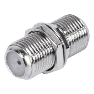 Raccord fiche F pour raccorder deux câbles coaxiaux ayant une prise F mâle