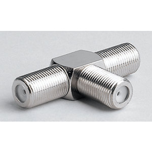 Répartiteur 3 fiches femelle en "T" permet de relier deux téléviseurs/récepteur