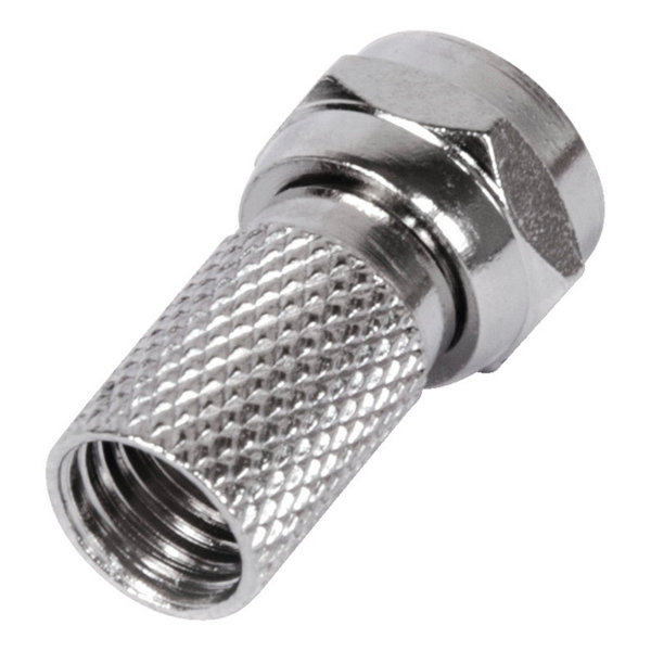 Lot De 5 Fiches F Pour Câble Coaxial – étanches Avec Joint, Haut De Gamme, Servimat