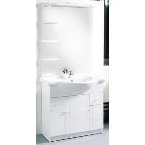 Plan de toilette "Majorca" 83 cm marbre