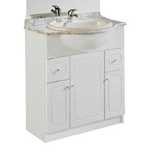 Plan de toilette "Majorca" 83 cm marbre