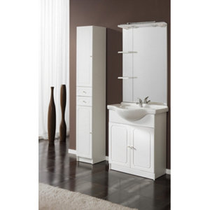 Bandeau "Majorca" blanc laqué 60 x 18 cm