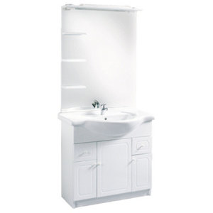 Plan vasque "Majorca" blanc 85 x 47 cm