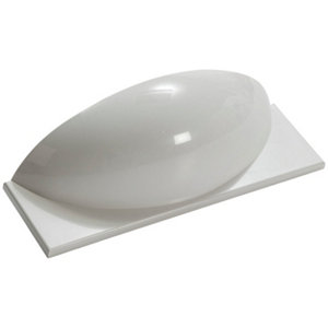 Coque "Majorca" blanche laquée 60 cm