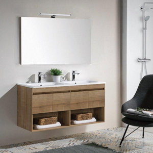 Applique Led chrome P. 12 cm x H. 5 cm x Larg. 60 cm