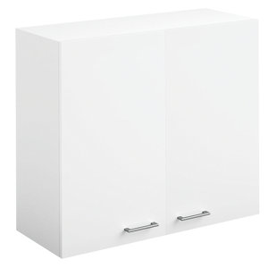 Meuble haut 1 porte "Bali" blanc - l. 60 x h. 69 x p. 31,6 cm