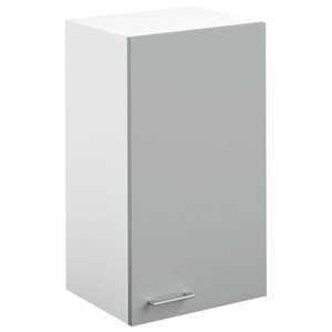 Meuble haut 1 porte "Bali" gris - L. 40 x H. 69 x P. 31,6 cm