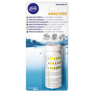 Bandelettes d'analyse PH/Chlore/Alcalinité