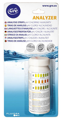 Bandelettes d'analyse PHChloreAlcalinité GRE