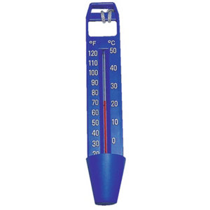 Thermomètre de piscine bleu 16 cm
