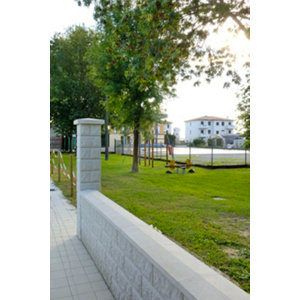 CHAPEAU POUR PILIER BLANC - L.40 x l.40 x H. 5,5 cm