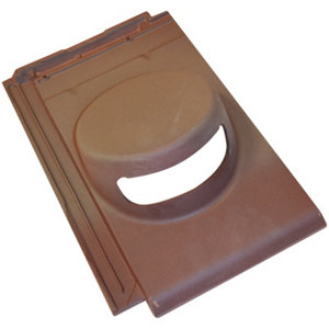 Tuile à douille PLANUM bordeaux klinker, Ep. 32 mm