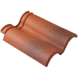 Double-tuile TAMARIS rouge jaspe Ep. 73 mm