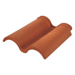 Double-tuile TAMARIS rouge Ep. 73 mm