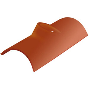 Tuile à douille CANAL rouge Ep. 50 mm