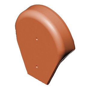 Fronton à double courbe/emboîtement rouge Ep. 73 mm