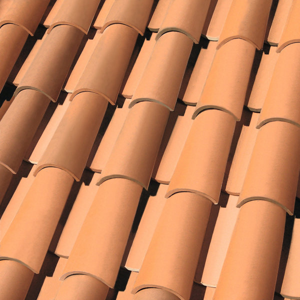 Tuile en terre cuite JPV 2 rouge L. 420 x l. 260 mm - KORAMIC | Prix