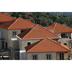 Tuile MARSEILLE rouge jaspé Ép. 55 mm