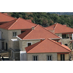 Tuile Marseille rouge Ép. 55 mm - 466 x 260 x 55 mm