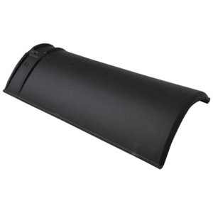 Faîtière à pureau variable double emboîtement, ardoise klinker, Ep. 73 mm