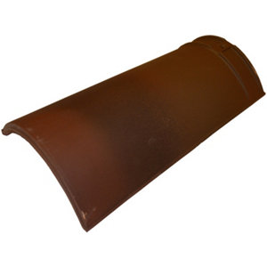 Faîtière à pureau variable double emboîtement, bordeaux, Ep. 73 mm