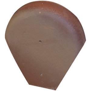 Fronton à double courbe/emboîtement bordeaux Ep. 73 mm