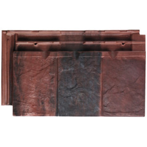 Demi-tuile droite VISUM3 russet klinker Ep. 35 mm