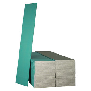 Plaque de plâtre BA13 Hydrofuge NF - L.2,50 x l.0,60m x Ep.13mm