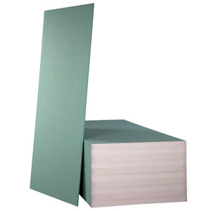 Plaque de plâtre BA13 Hydrofuge NF - L.2,50 x l.1,20m x Ep.13mm