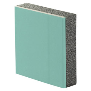 Doublage de plâtre hydrofuge et polystyrène TH 35 - L. 2,5 x l. 1,2 m x Ép 12,5 + 40 mm 