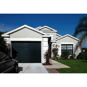 Porte de garage à cassettes motorisée grise - H. 200 x L. 240 cm