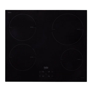 Plaque de cuisson à induction 4 foyers noir L.59x P.52 X H.5,2cm 7200w