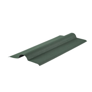 Faîtière pour plaque bitumeuse ondulée vert